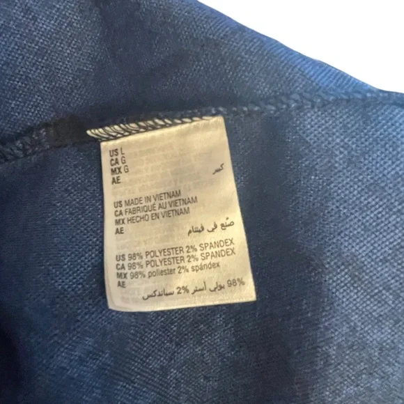 JM Collection Blue Snakeskin Blouse - Picture 5 of 5